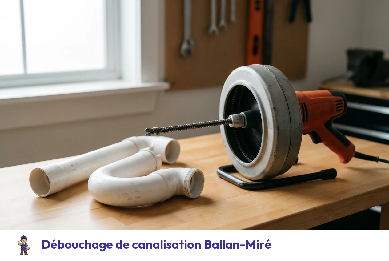 Débouchage de canalisation à Ballan-Miré
