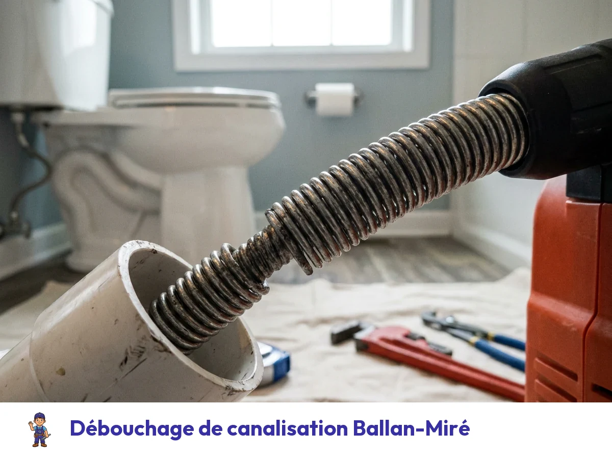 Débouchage de canalisation à Ballan-Miré