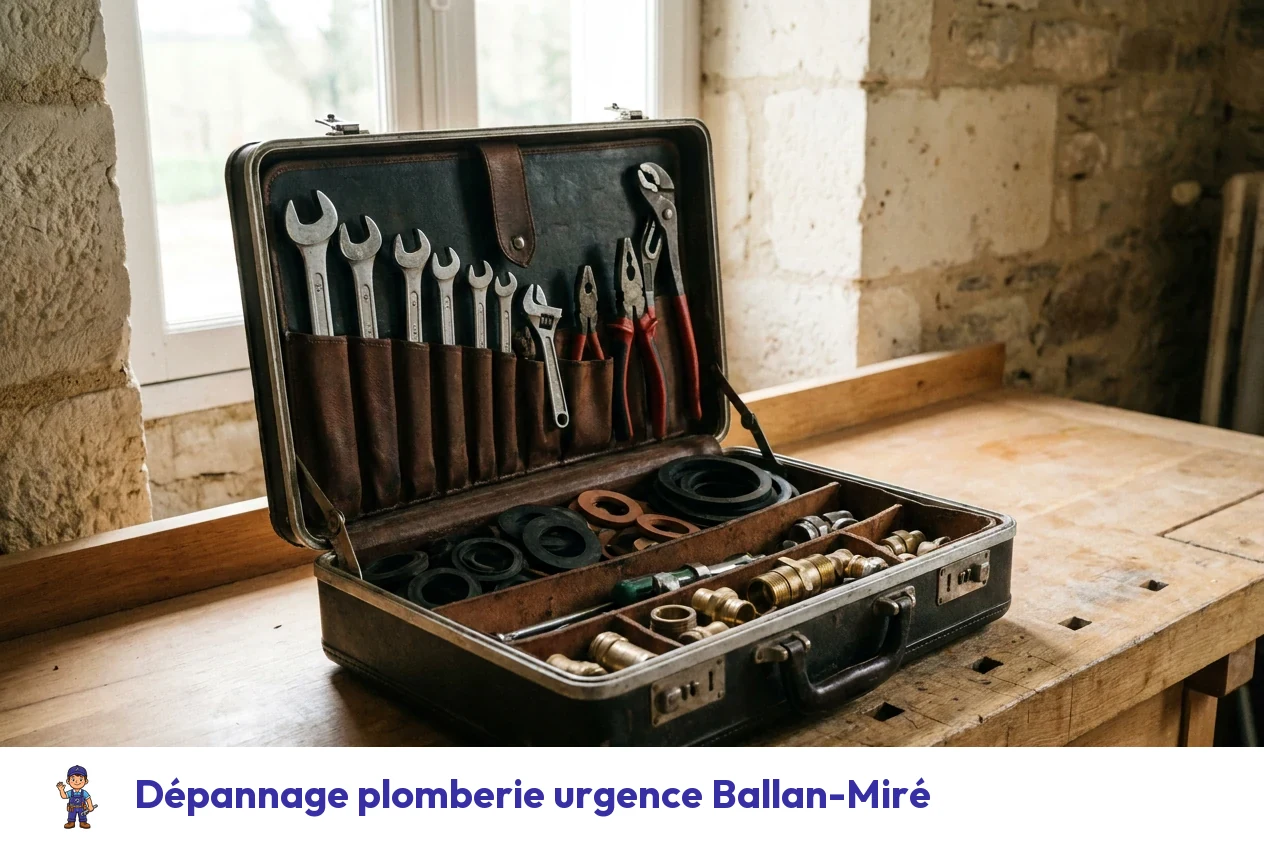 Dépannage plomberie urgence à Ballan-Miré