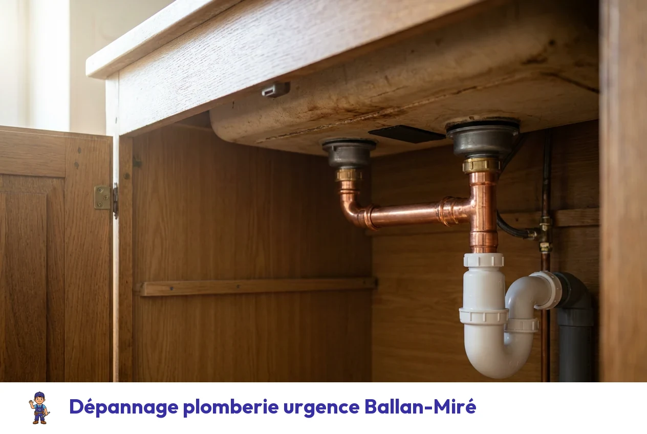 Dépannage plomberie urgence à Ballan-Miré
