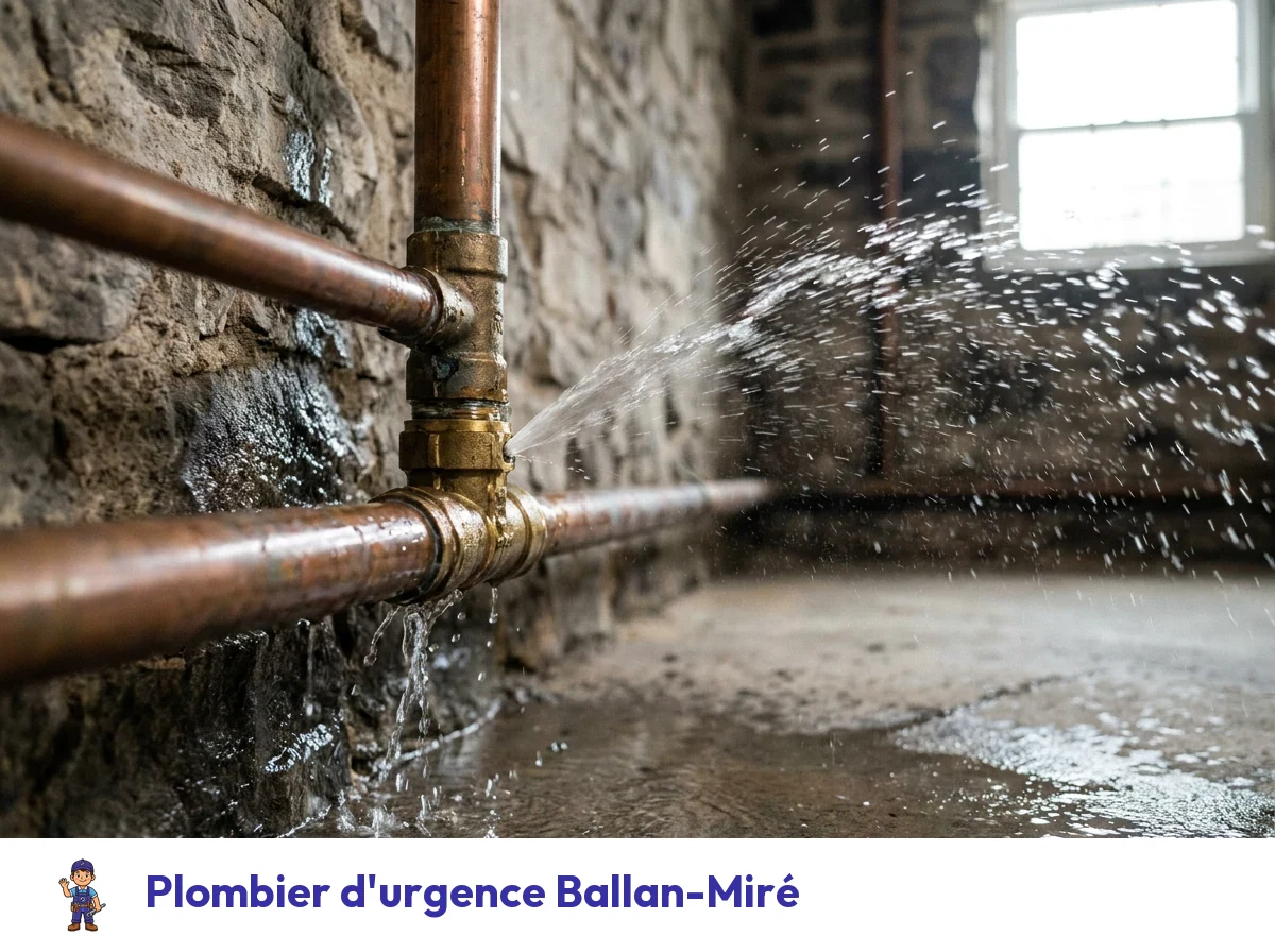 Plombier d'urgence à Ballan-Miré