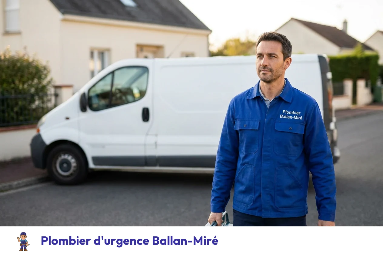 Plombier d'urgence à Ballan-Miré
