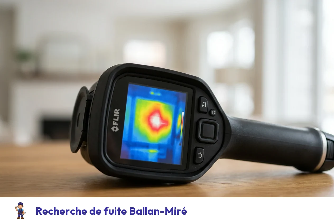 Recherche de fuite à Ballan-Miré