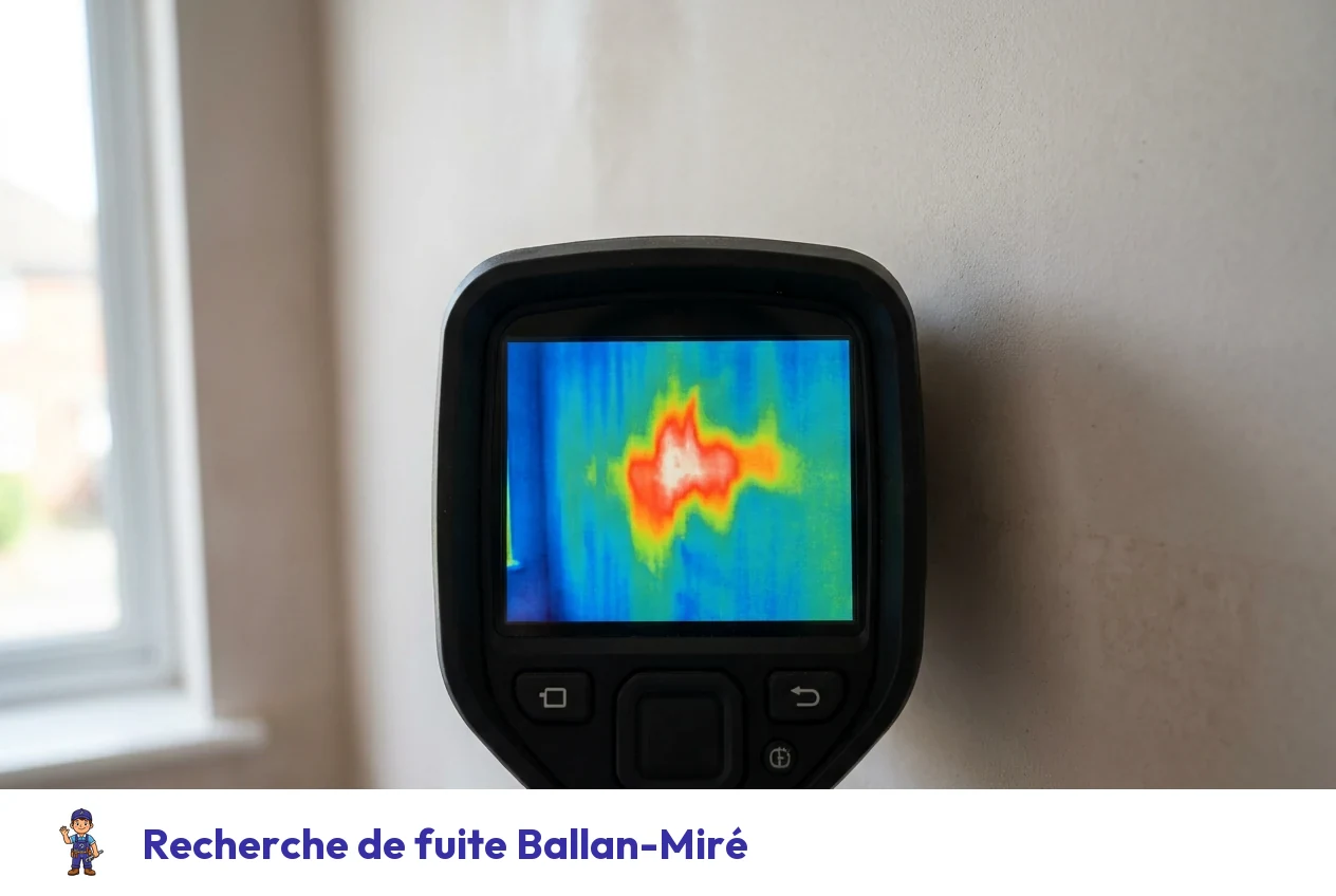 Recherche de fuite à Ballan-Miré