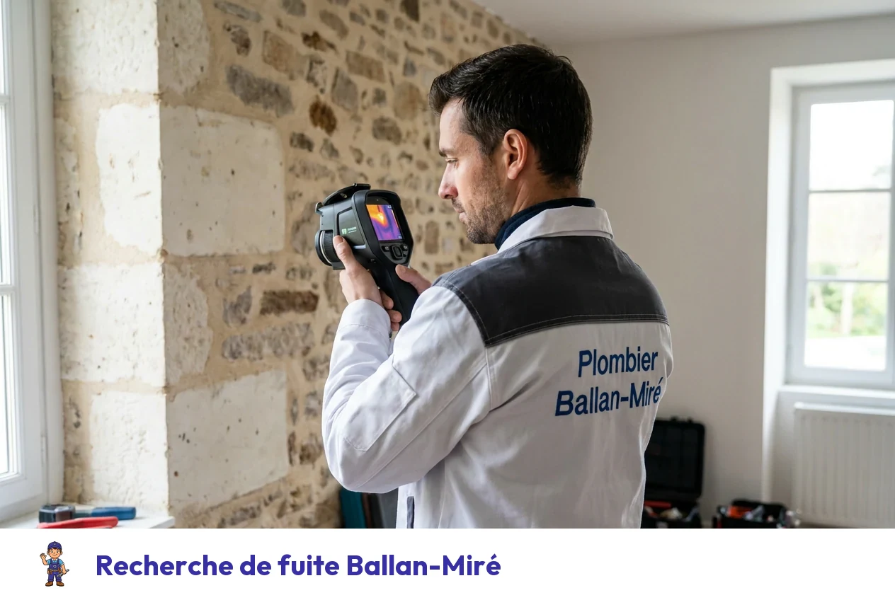 Recherche de fuite à Ballan-Miré