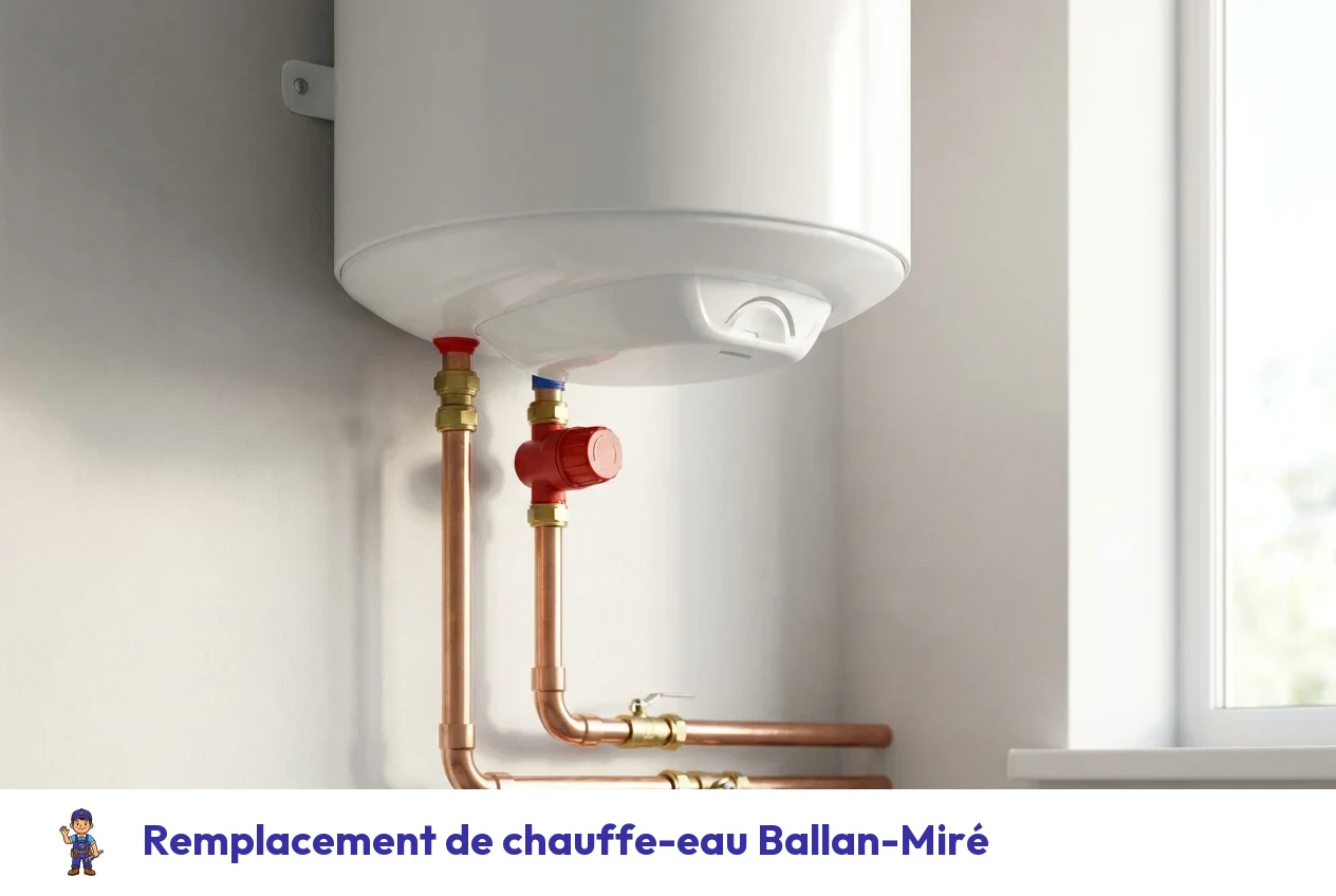 Remplacement de chauffe-eau à Ballan-Miré