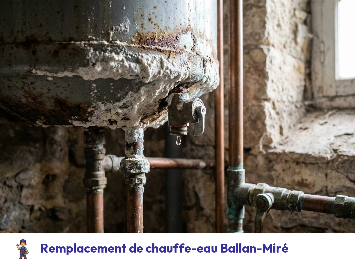 Remplacement de chauffe-eau à Ballan-Miré