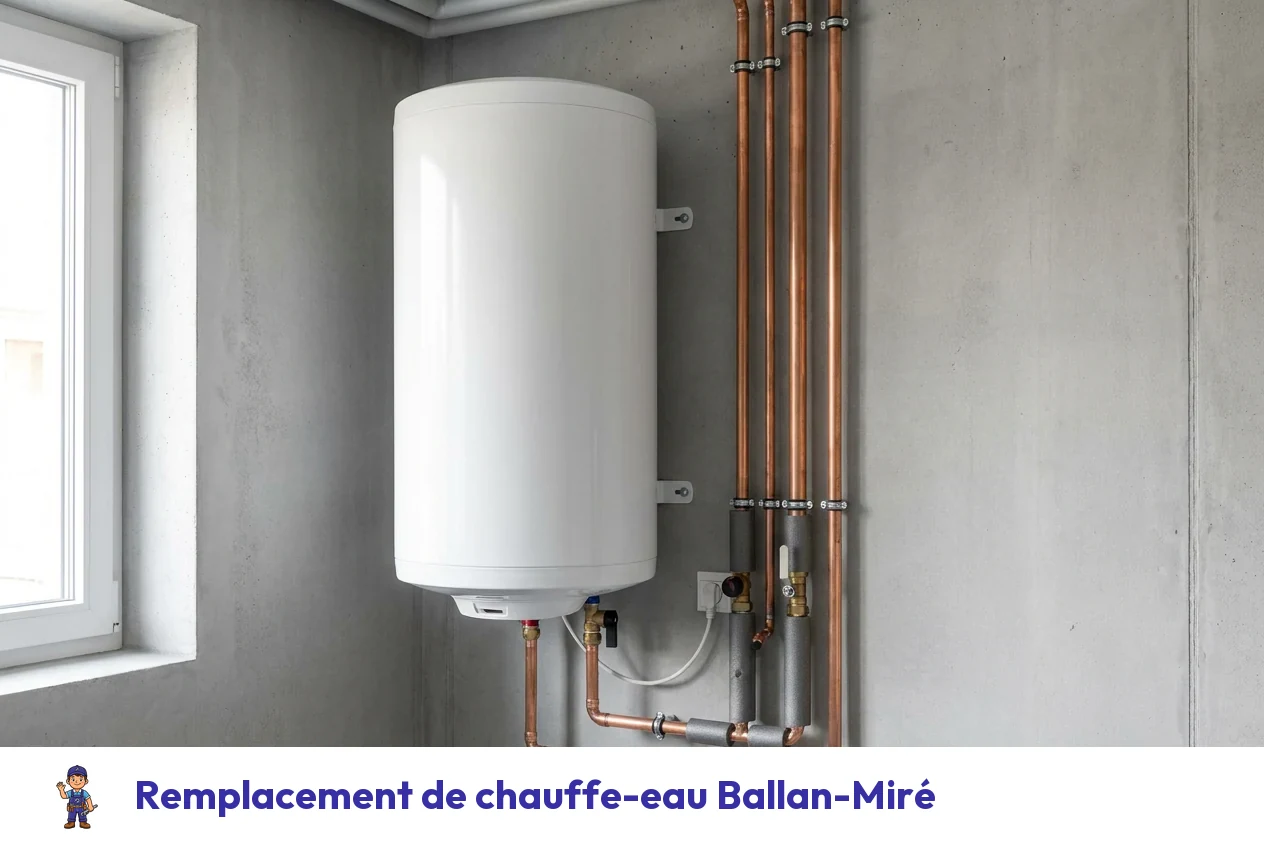 Remplacement de chauffe-eau à Ballan-Miré