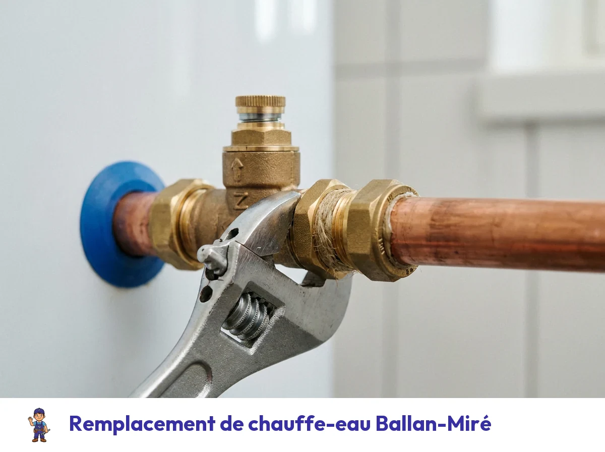 Remplacement de chauffe-eau à Ballan-Miré