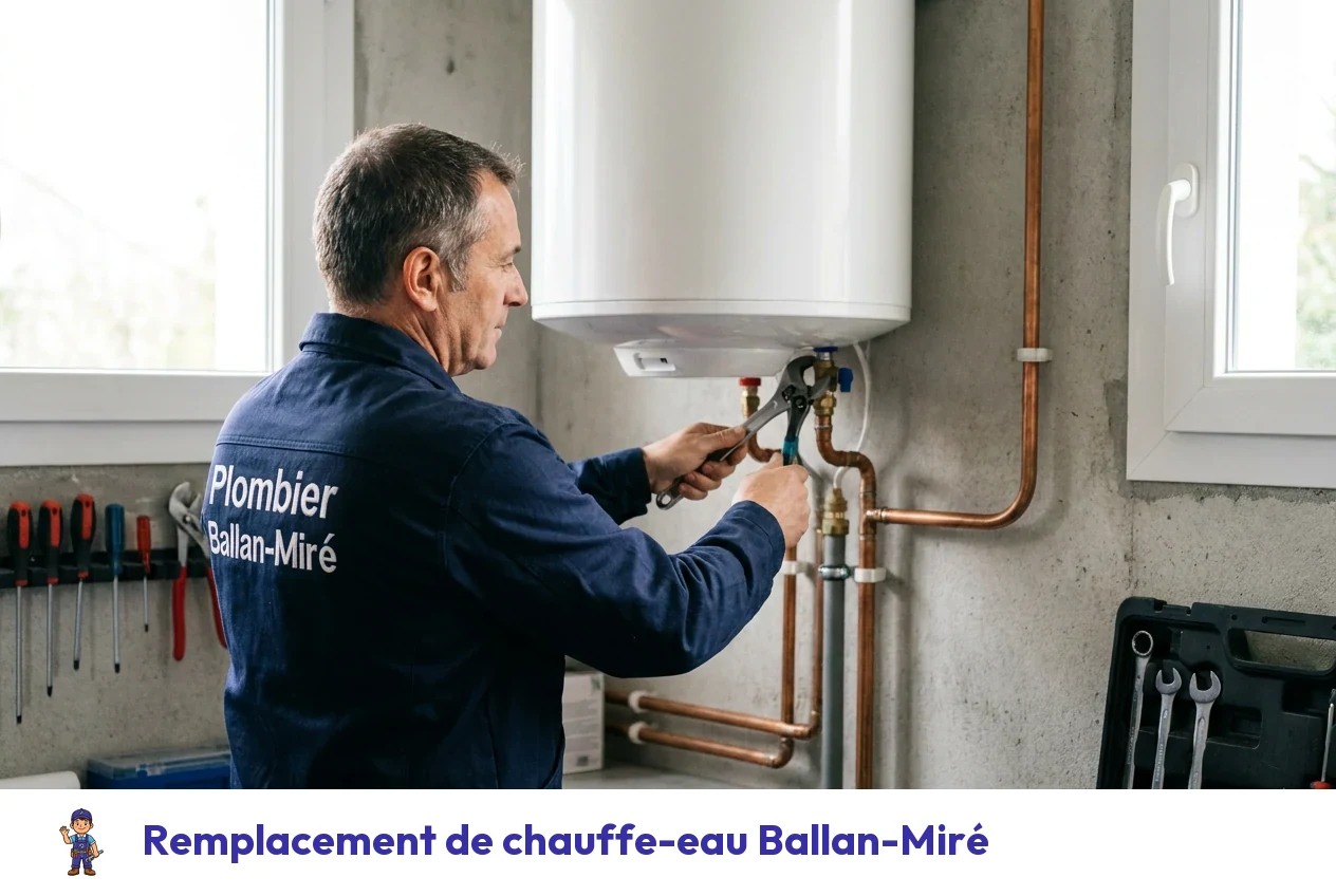 Remplacement de chauffe-eau à Ballan-Miré