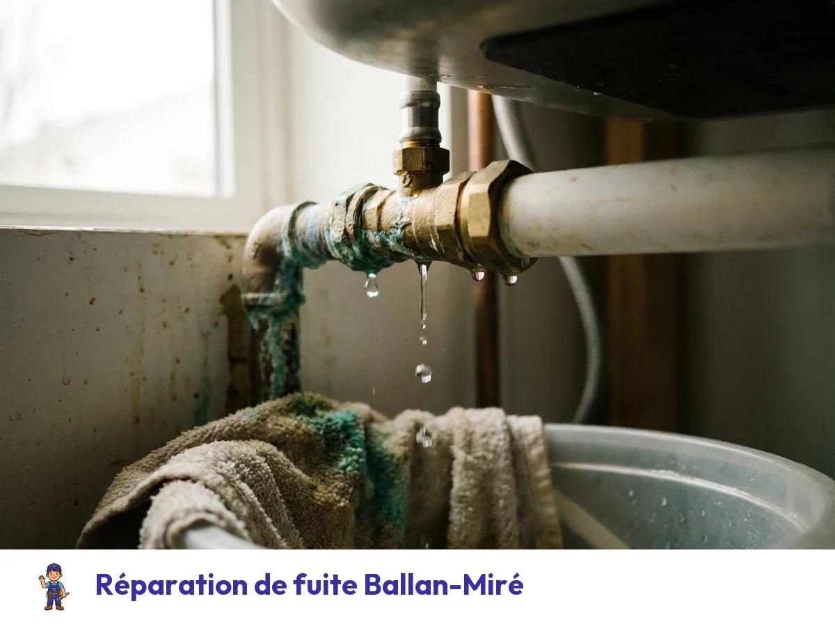 Réparation de fuite à Ballan-Miré
