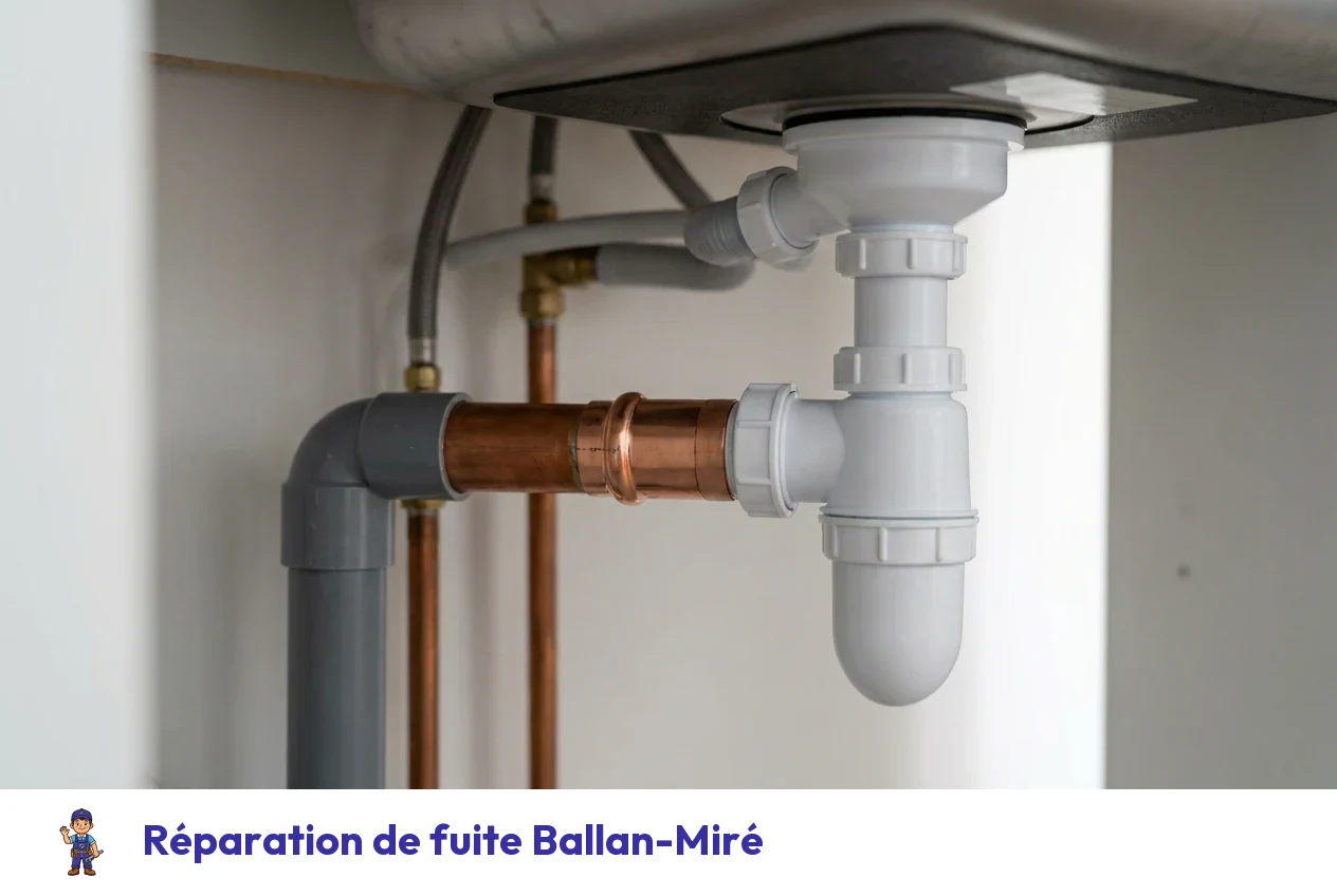 Réparation de fuite à Ballan-Miré