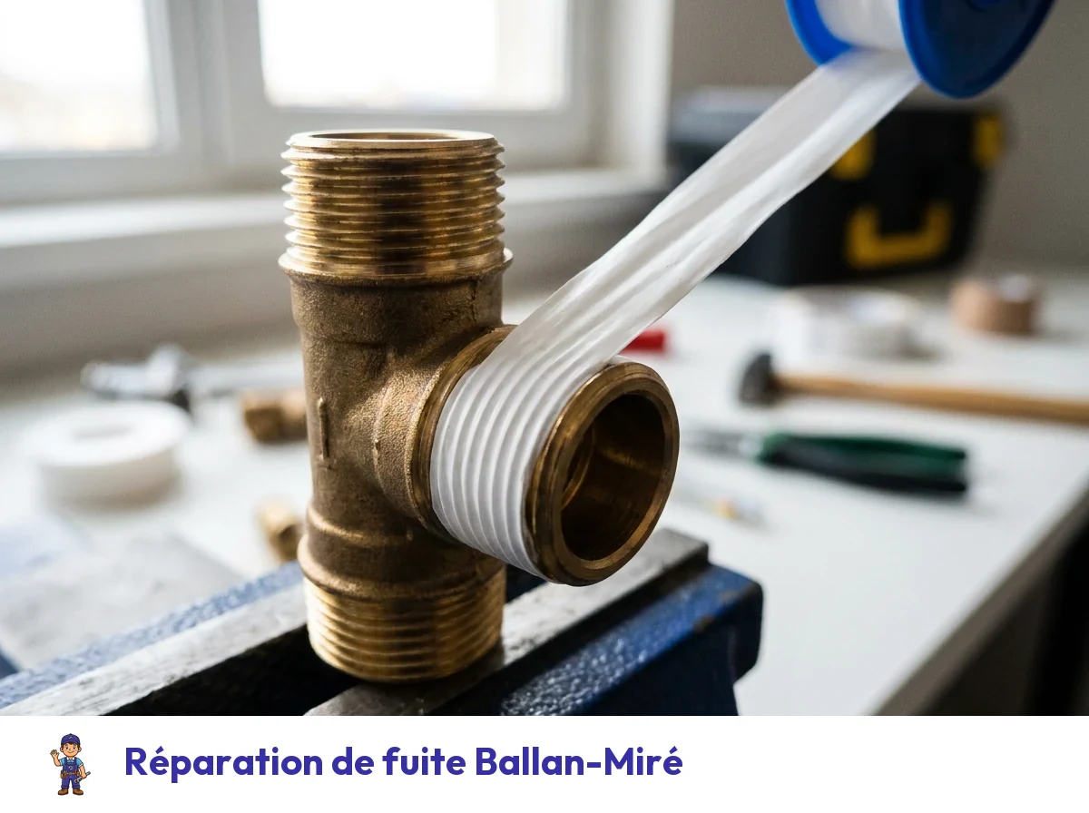 Réparation de fuite à Ballan-Miré