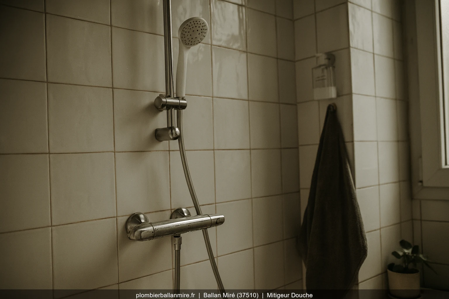 Pose mitigeur thermostatique douche Hansgrohe Ecostat a Ballan-Miré (37510)